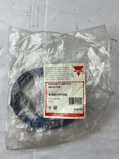 Carlo Gavazzi EI0801PPOS Inductive Proximity Switch 10–40 VDC 0.2A New NOS