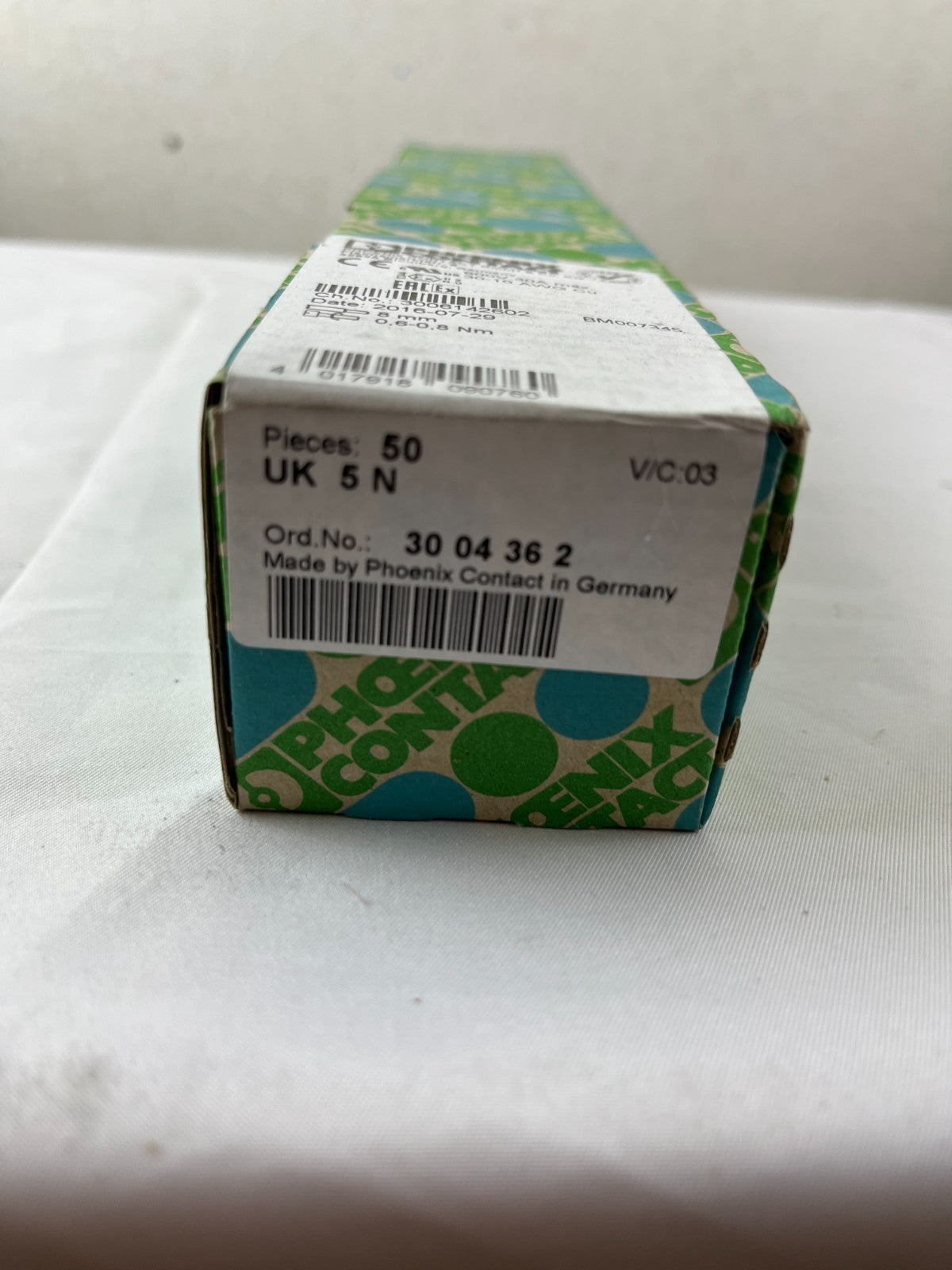 Phoenix Contact UK 5 N 3004362 Terminal Block Lot 50pcs New Germany