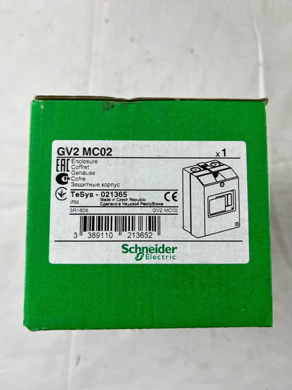 Schneider Electric GV2MC02 TeSys GV2 Enclosure IP55 New in Box Spare Part