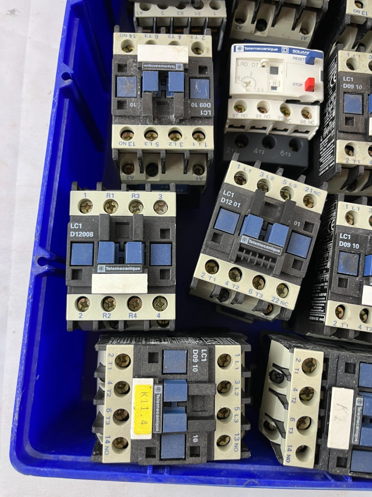 Telemecanique TeSys D Motor Contactors And Overload Relay Lot 18–20pcs Used