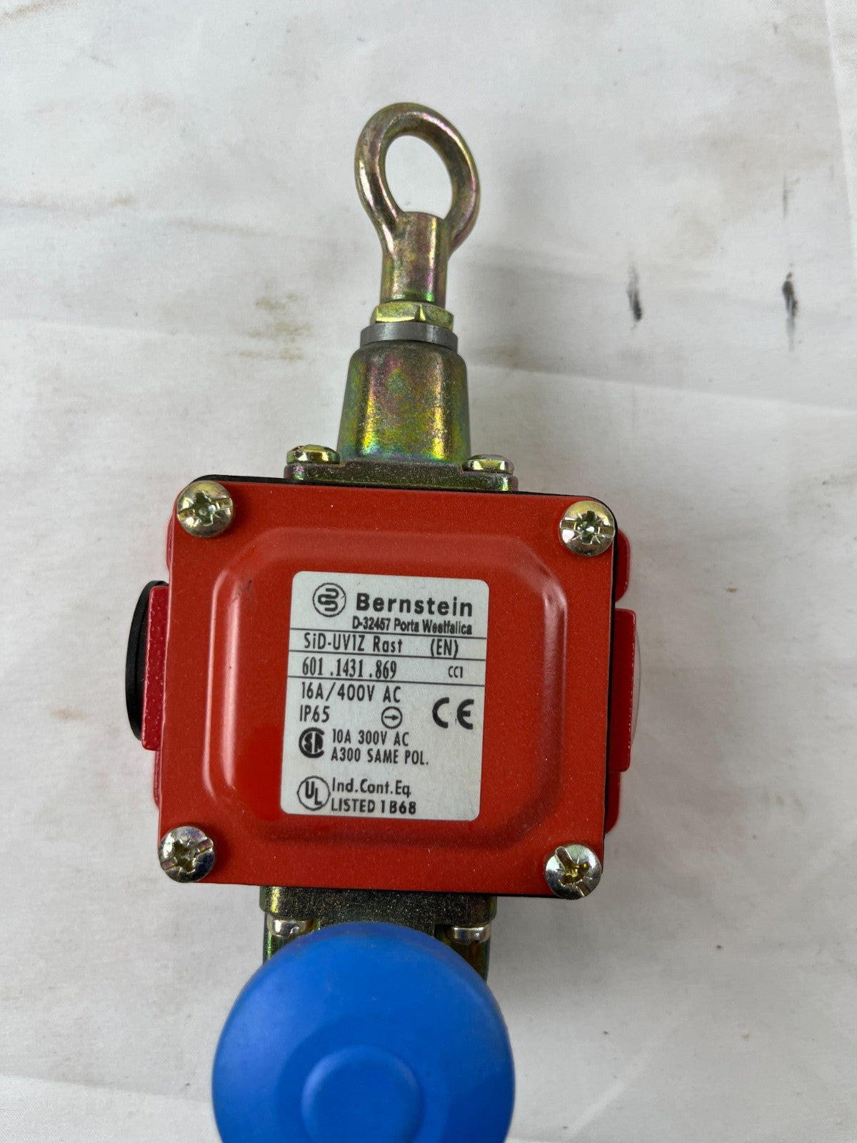 Bernstein SiD-UV1Z Rope Pull Safety Switch 601.1431.869 IP65 16A Used Working