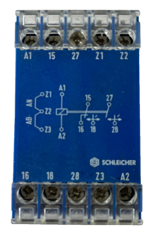 Schleicher SSY12 D Time Relay NEW 230V AC/DC 0.5s Fixed Germany DIN Rail