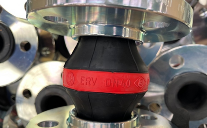 Elaflex Rotring DN40 PN16 Rubber Expansion Joint – Compensator, 1½", Red Band