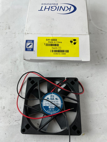 Orion OD8015-12MB Brushless DC Cooling Fan 12V 0.12A Ball Bearing New Spare