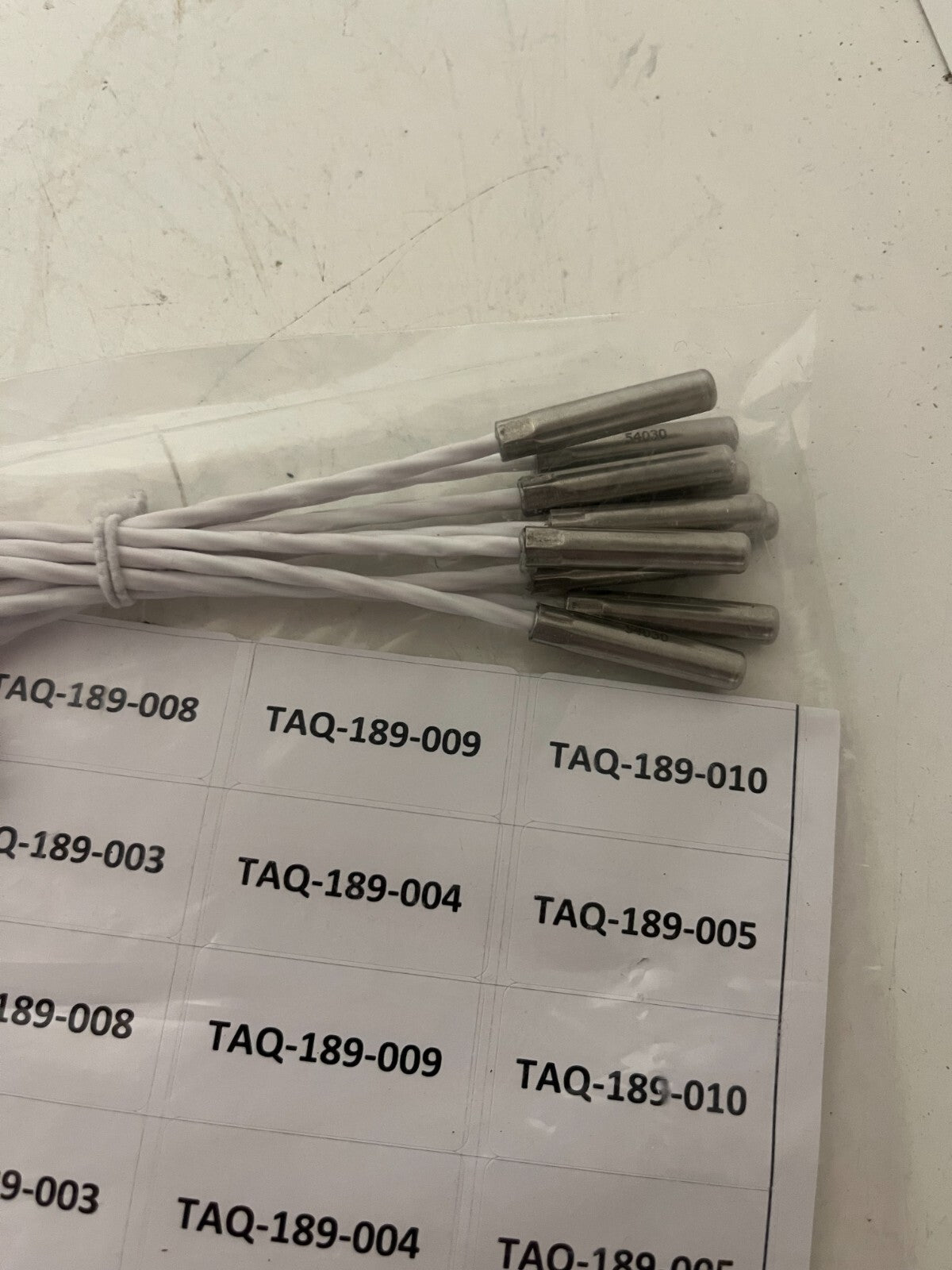 Lot of 10x Klingenberg PT100 Sensors 2xLed Ø6x30mm 145mm Teflon New Unused