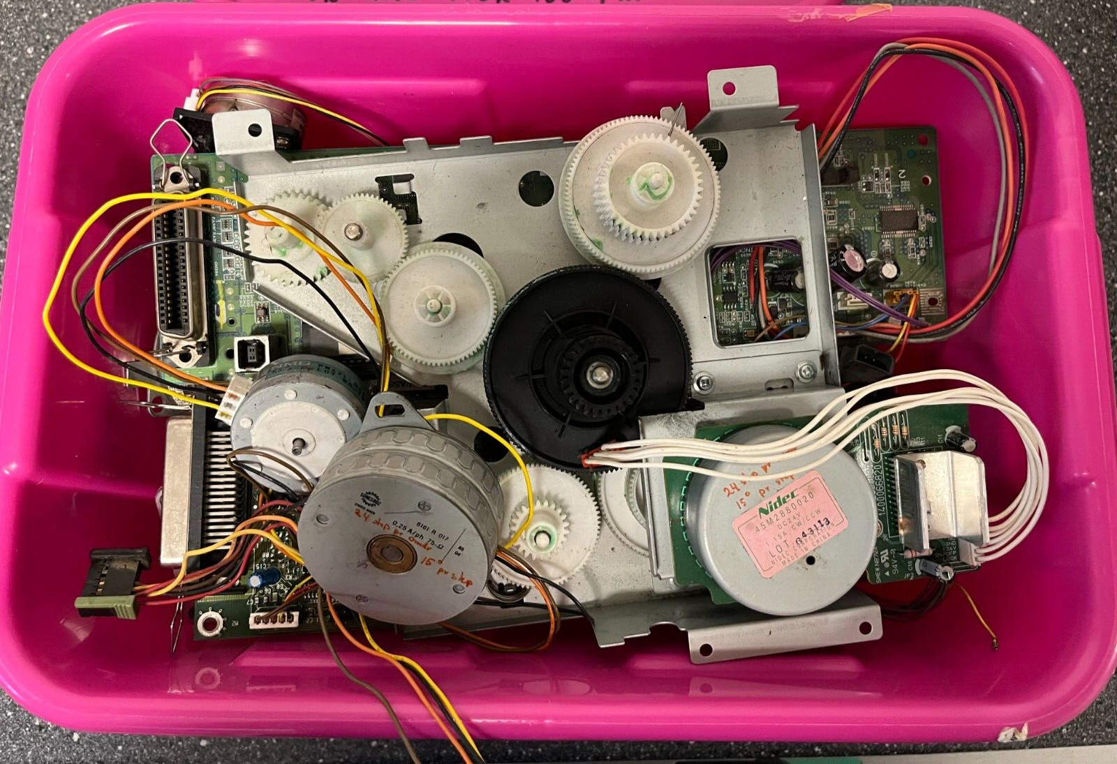 Large Lot of Assorted Stepper Motors and Components - Hobbyist/Repair Parts