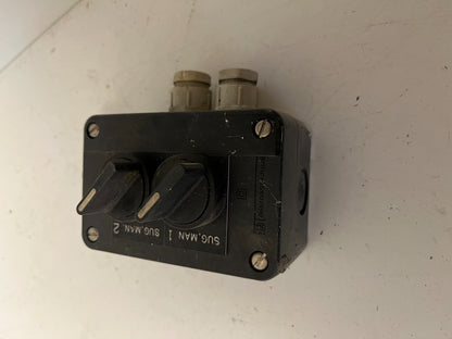 Telemecanique Double Toggle Switch - Tested Used Pulled from Working Environment