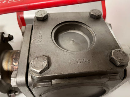 END-Armaturen ZD311567 DN50 Ball Valve Pneumatic Actuator Airtec Solenoid Used