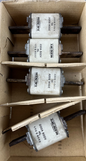 4x LK‑NES 170E6022 200A 500V HL Cartridge Fuses Size 2 NEW NOS Spare Part
