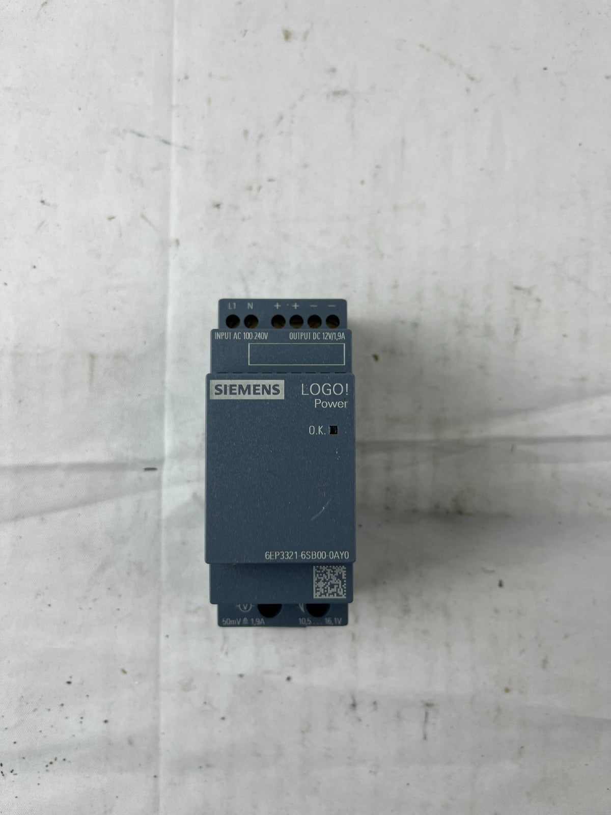 Siemens 6EP3332-6SB00-0AY0 LOGO! Power Supply 12V DC 1.9A Used Spare Part