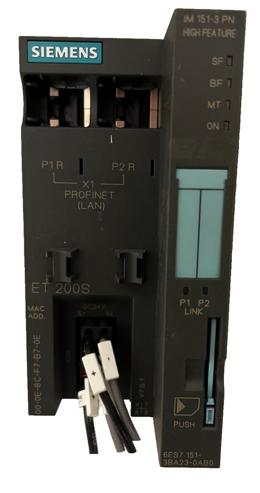 Siemens ET200S IM 151-3 PN 6ES7 151-3BA23-0AB0 High Feature Profinet Used Tested