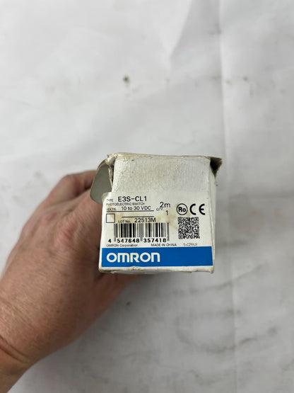 Omron E3S-CL1 Photoelectric Sensor Switch 10-30VDC 2m Cable New in Box