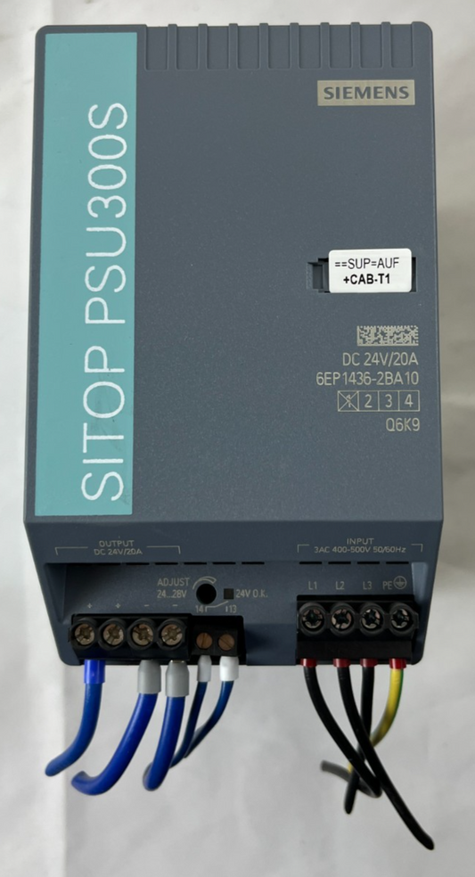 Siemens SITOP PSU300S 6EP1436-2BA10 24V 20A Power Supply Tested Used Spare Unit