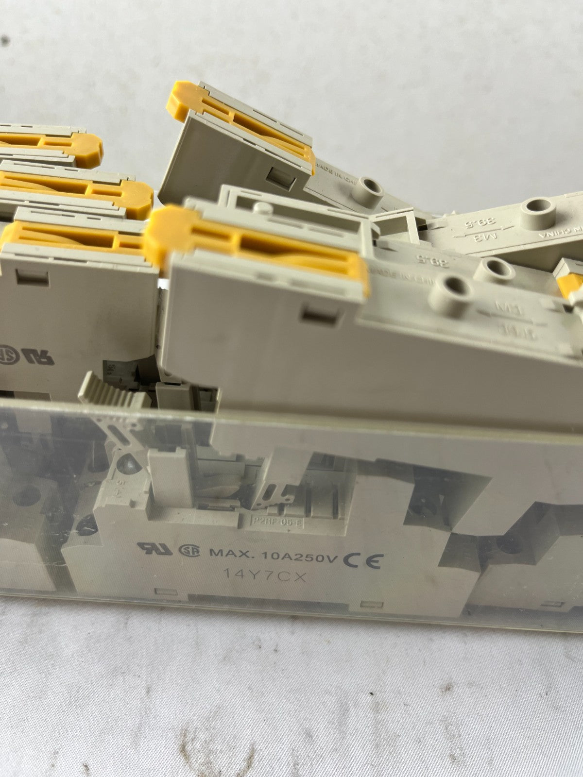 Omron P2RF-05-E Relay Socket Lot DIN Rail 5-Pin Base Industrial Used Spare Units