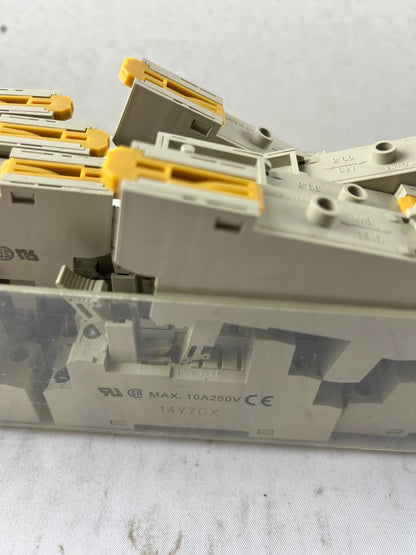 Omron P2RF-05-E Relay Socket Lot DIN Rail 5-Pin Base Industrial Used Spare Units