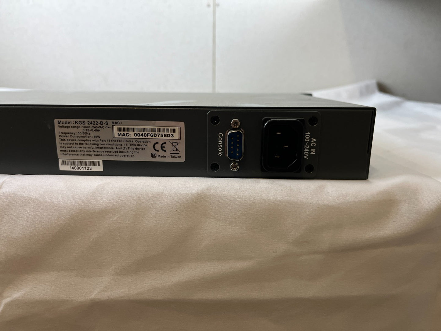 KTI KGS-2422-B-S Managed 24-Port Gigabit Switch w/ Fiber Modules Rackmount Spare