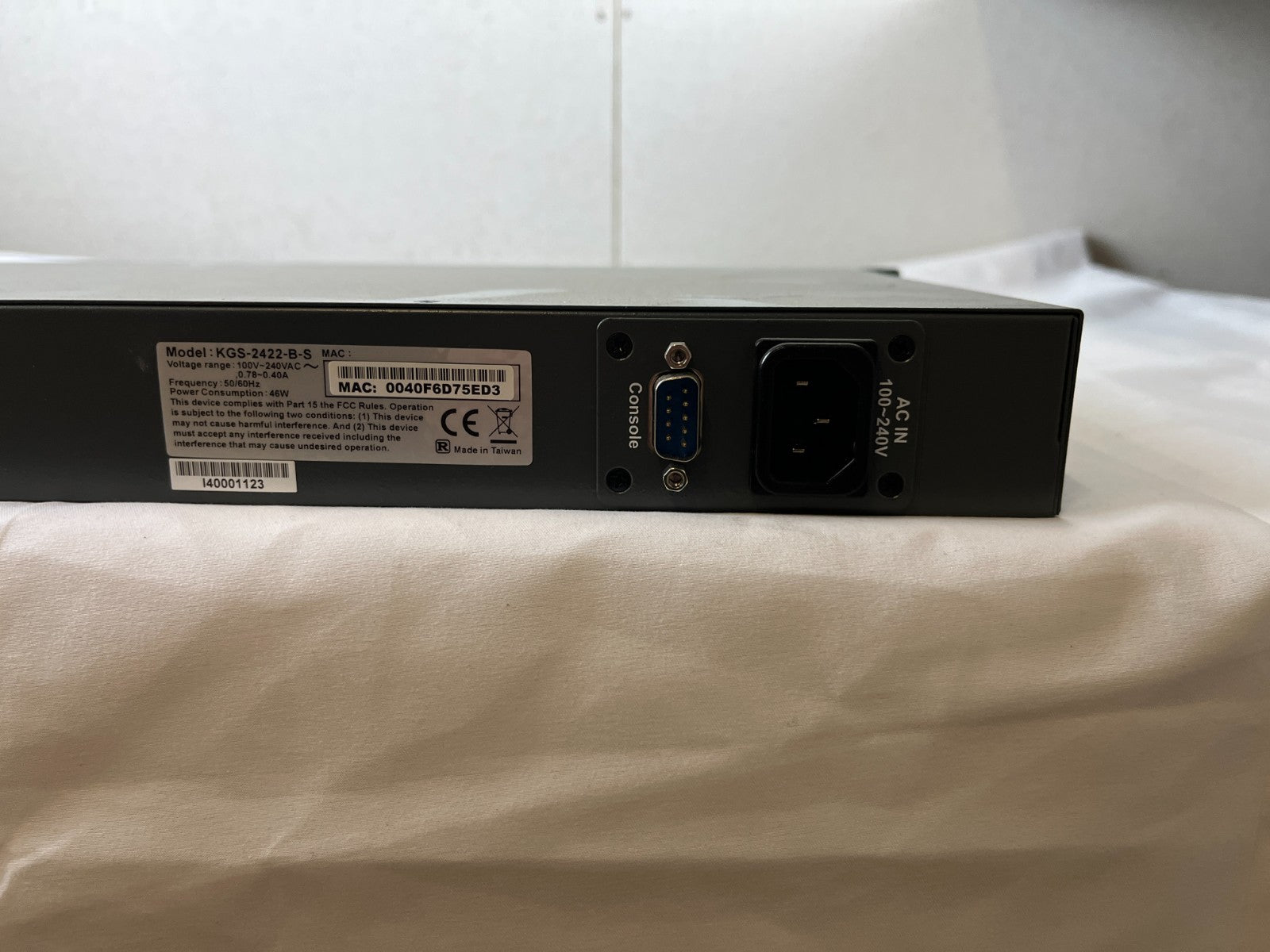 KTI KGS-2422-B-S Managed 24-Port Gigabit Switch w/ Fiber Modules Rackmount Spare