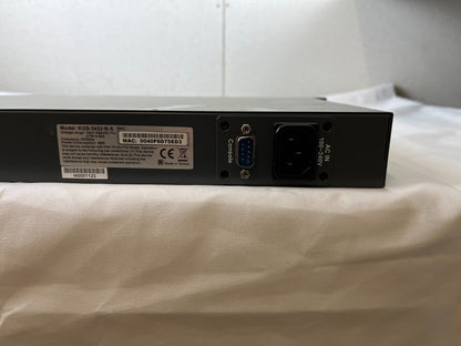 KTI KGS-2422-B-S Managed 24-Port Gigabit Switch w/ Fiber Modules Rackmount Spare