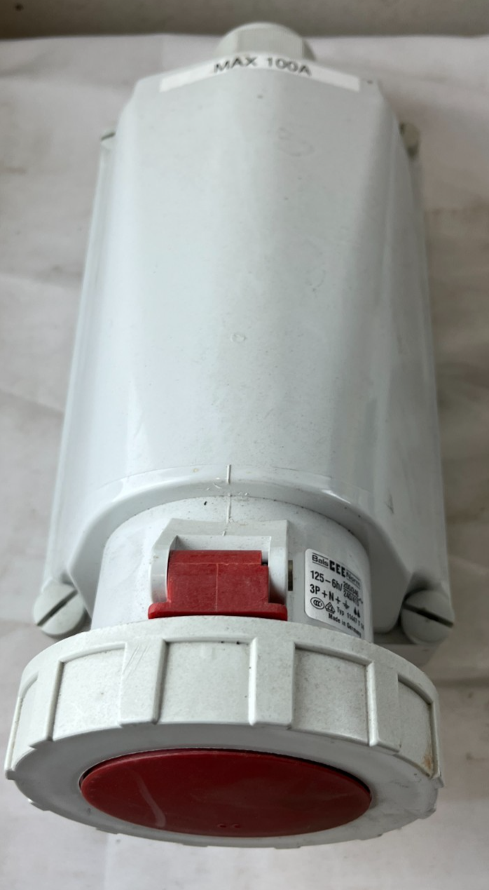 Bals CEE Norm 11447 125A 5‑Pin 3P+N+E Surface‑Mounted Socket IP67 Used Working