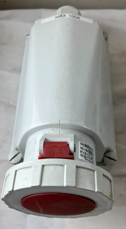 Bals CEE Norm 11447 125A 5‑Pin 3P+N+E Surface‑Mounted Socket IP67 Used Working