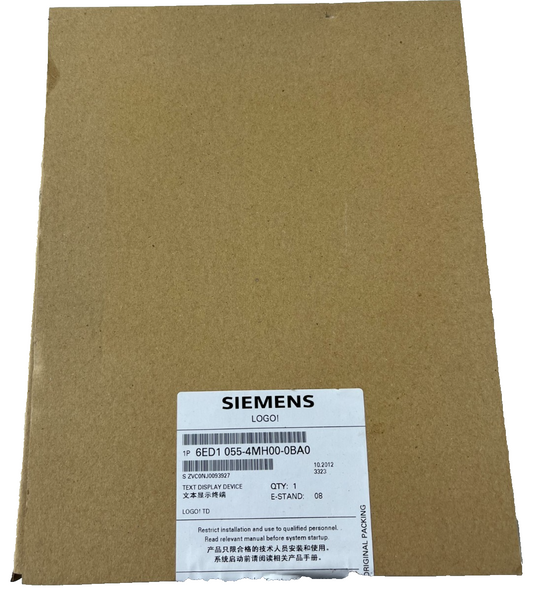 Siemens LOGO! TD Text Display 6ED1 055-4MH00-0BA0 with Mounting Accessories New