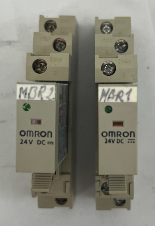 Omron G2R-1-SN 24V DC SPDT Industrial Relay Bundle – 2x Used, Tested, DIN Mount
