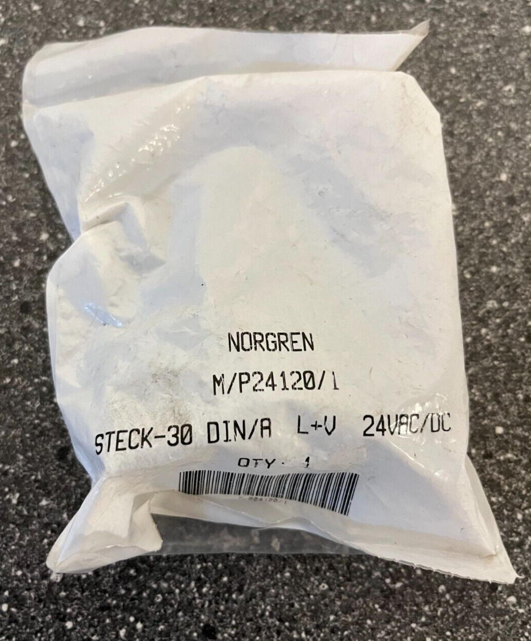 Norgren M/P24120/1 STECK-30 DIN/A L+V Connector 24V AC/DC