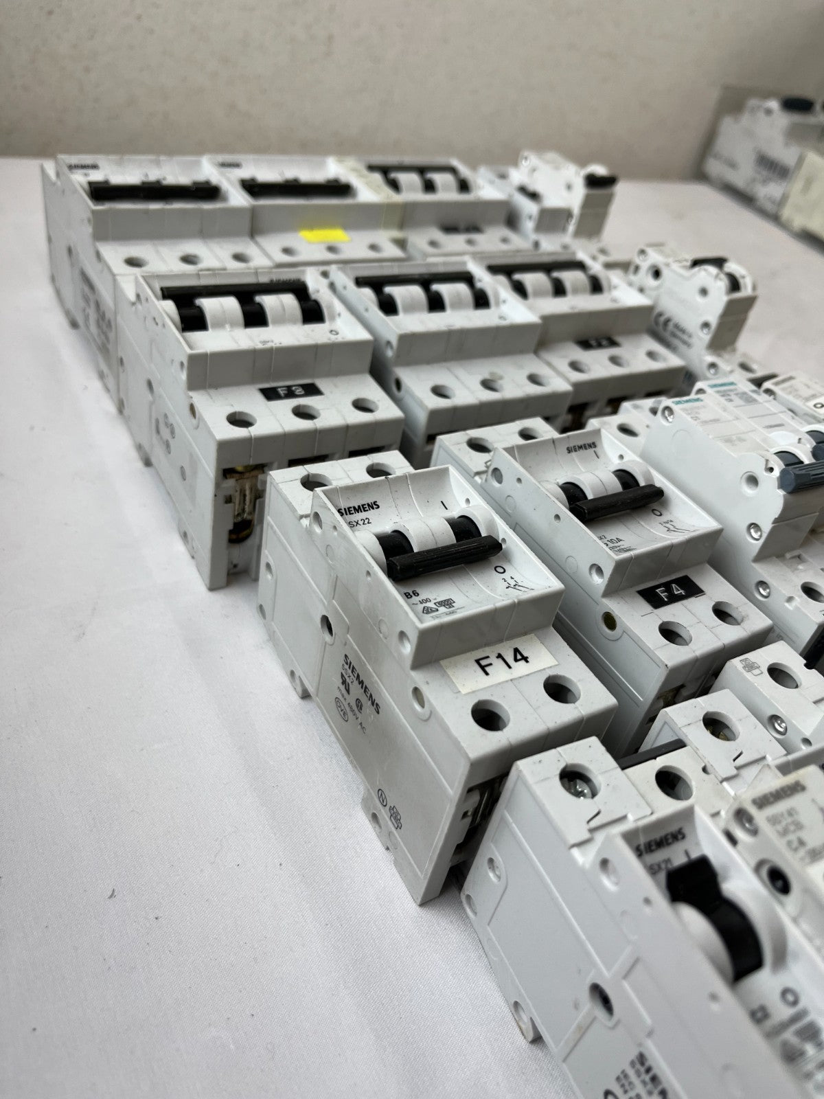 Siemens 5SX2 5SL61 MCB Breaker Lot C2 C4 C6 C10 C16 G20 Mixed Used Spares