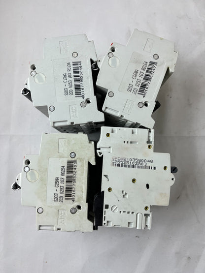 ABB S203-NA C13 C16 C25 + AEG C25 4-Pole Circuit Breaker Lot 4pcs Used Spares