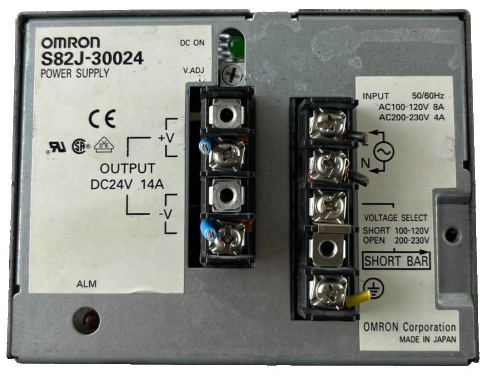 Omron S82J-30024 Power Supply 24V DC 14A 100–120/200–230V AC Used Japan Spare