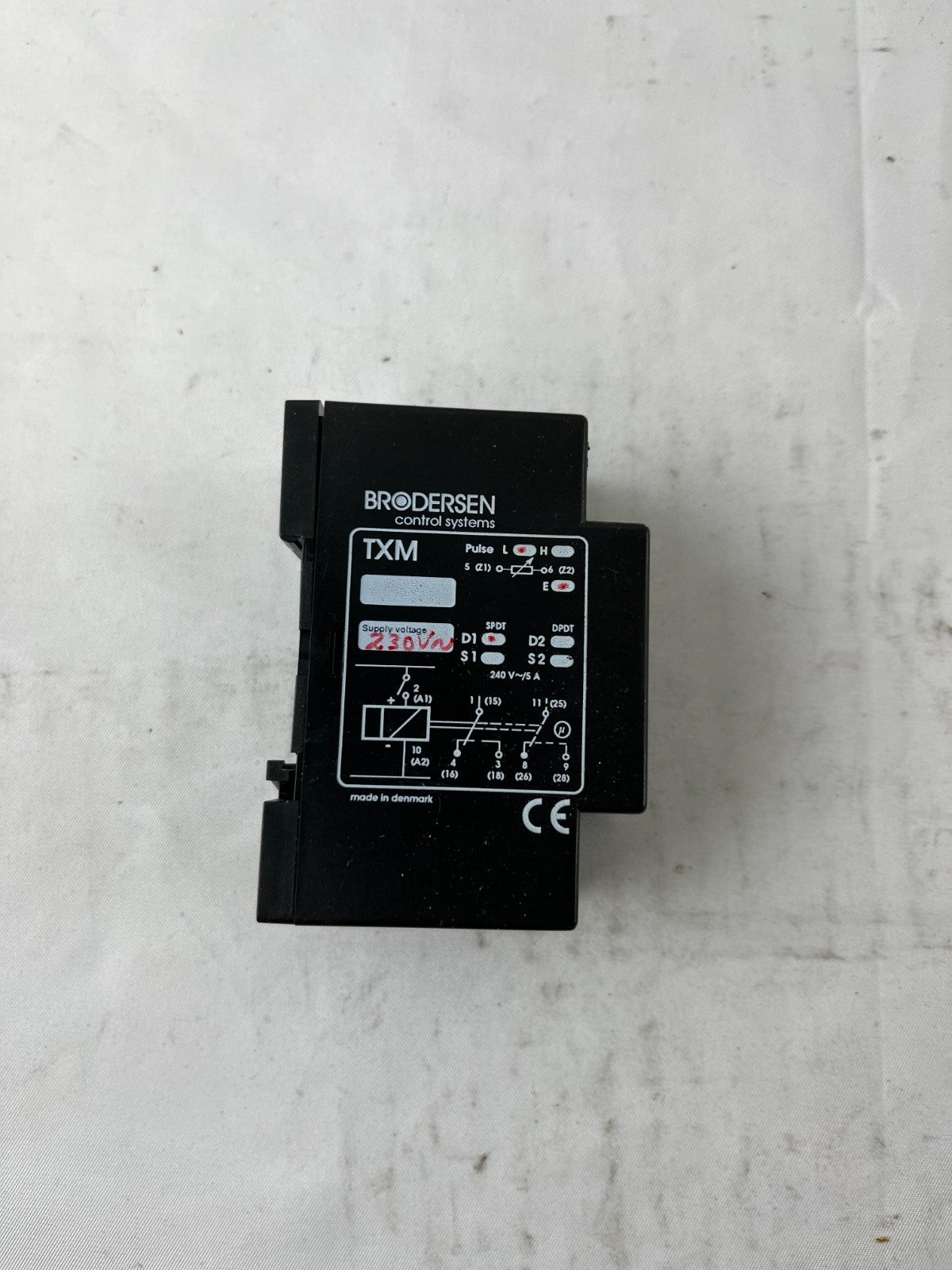 Brodersen UNIC TXM Timer Relay 230V AC Multifunction DIN Used Spare Unit