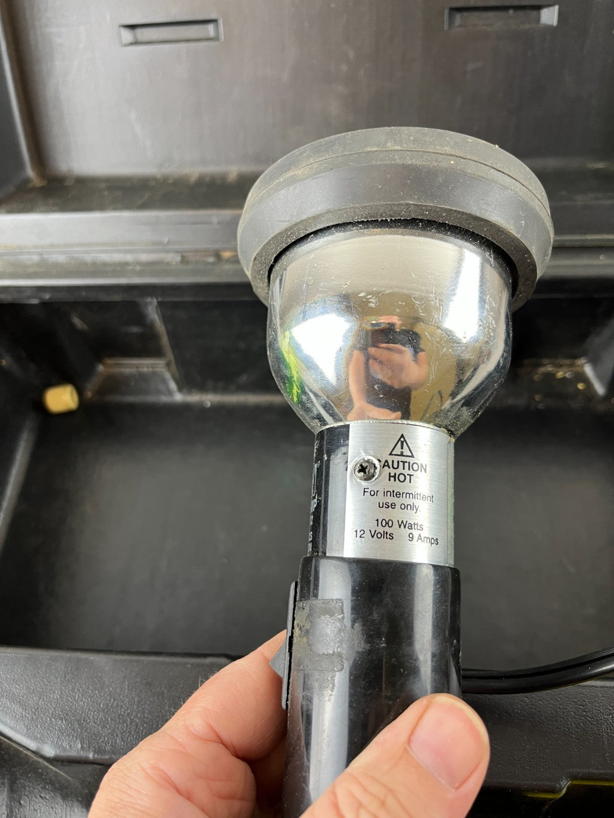 Spectroline TITAN TL-100/12 UV Blue Inspection Lamp 100W 12V w/ Case Used Spare