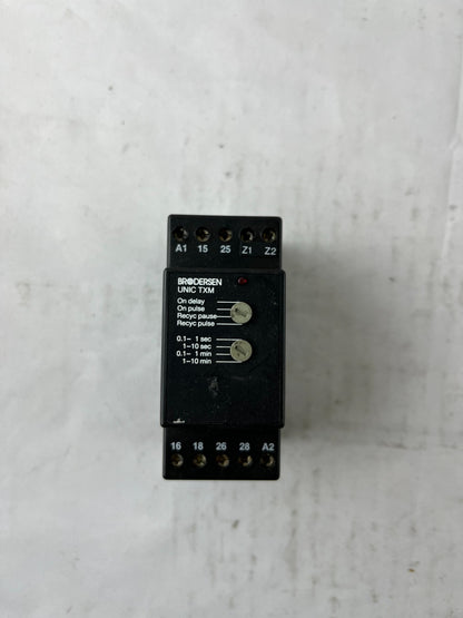 Brodersen UNIC TXM Timer Relay 230V AC Multifunction DIN Used Spare Unit
