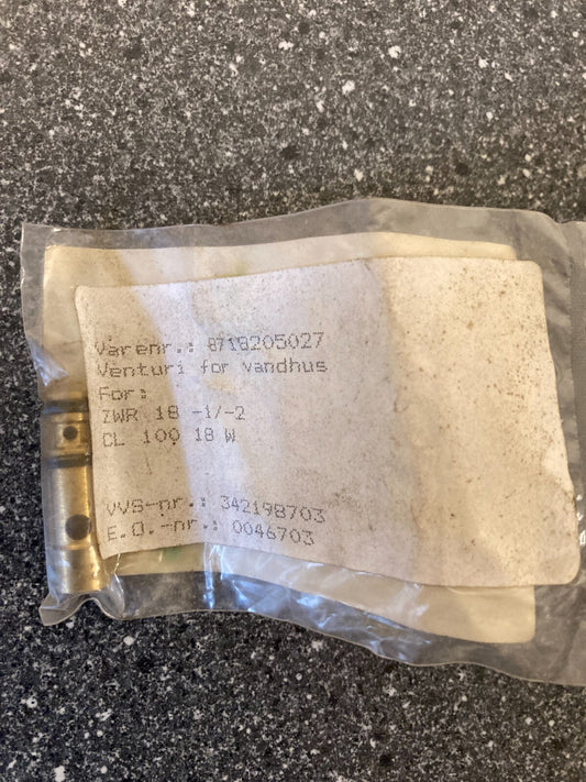 Junkers Bosch Boiler Venturi Valve PN: 8718205027 - NOS Original ZR/ZSR/ZWR