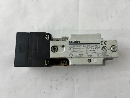Balluff BES 517-223-M3-E Unisensor Inductive Sensor 20-250V AC/DC 15mm Used