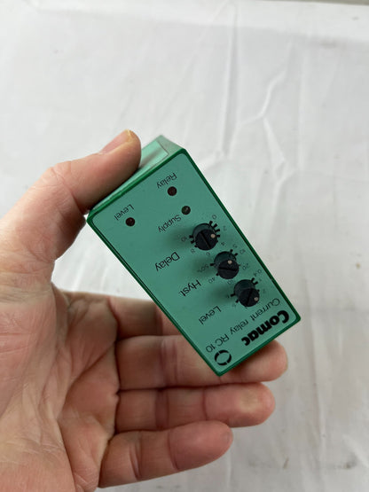 Comac RC10 Current Relay NEW 0.4-6A 230VAC Denmark Made Level Hysteresis Delay