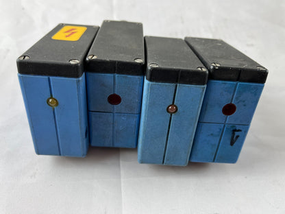 Sick WL33 WL36 Retroreflective Sensor Lot 4pcs Used AC/DC Block Red Window