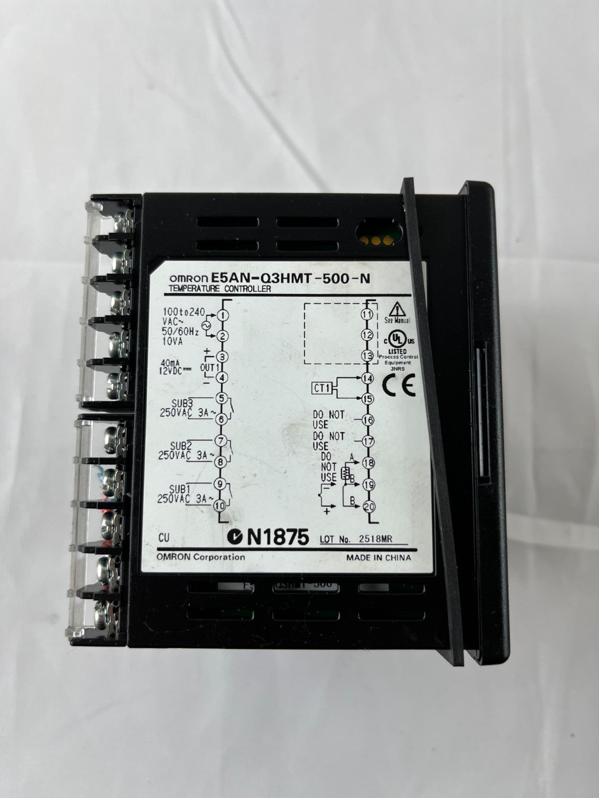 Omron E5AN-Q3HMT-500-N Digital Temperature Controller PID 96x96mm 3-Output USED