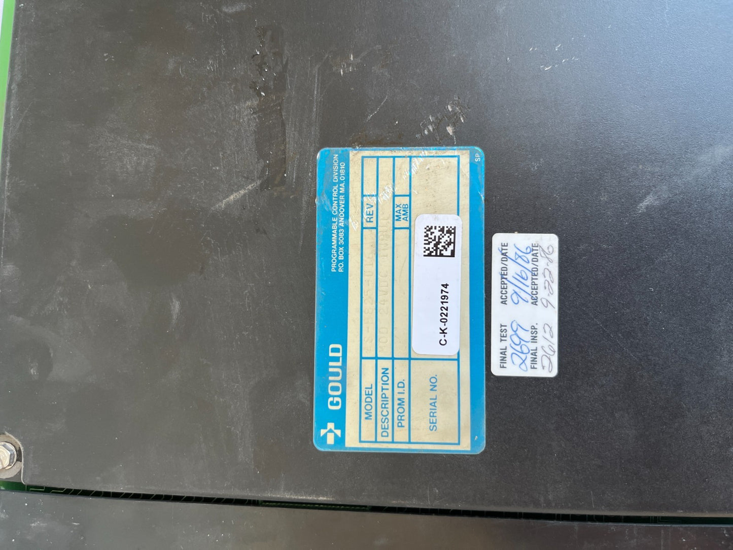 Gould Modicon AS-B825-016 24VDC True High 16 Point Input Module Used