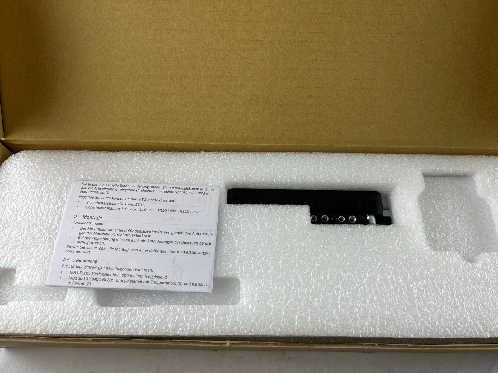 SICK MB1-BL00 1091788 Mounting Bracket Kit Safety Interlock NEW Sealed Germany