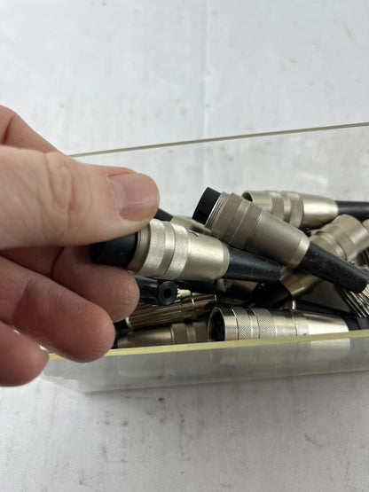 Industrial Circular Metal Connectors Male Female Bundle Used Spare Parts