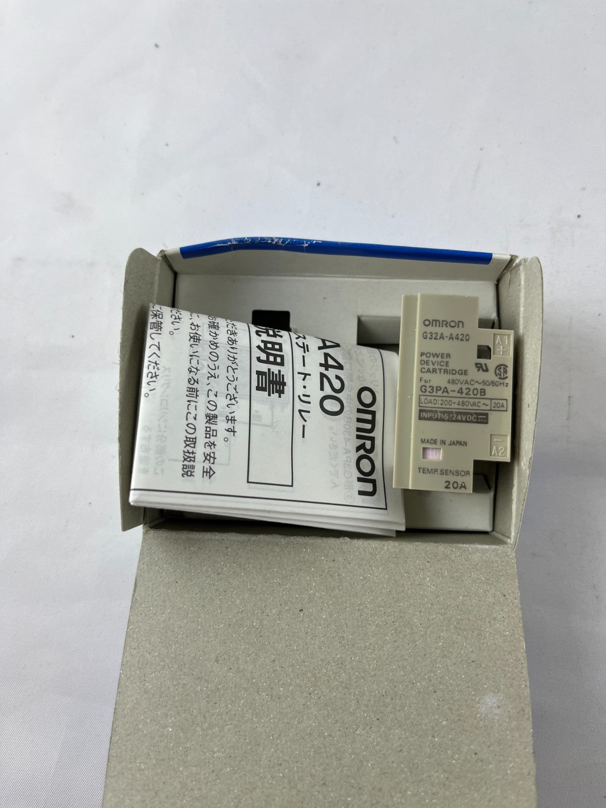 Omron G32A-A420 Power Device Cartridge SSR G3PA-420B 200-480VAC 20A Japan NEW