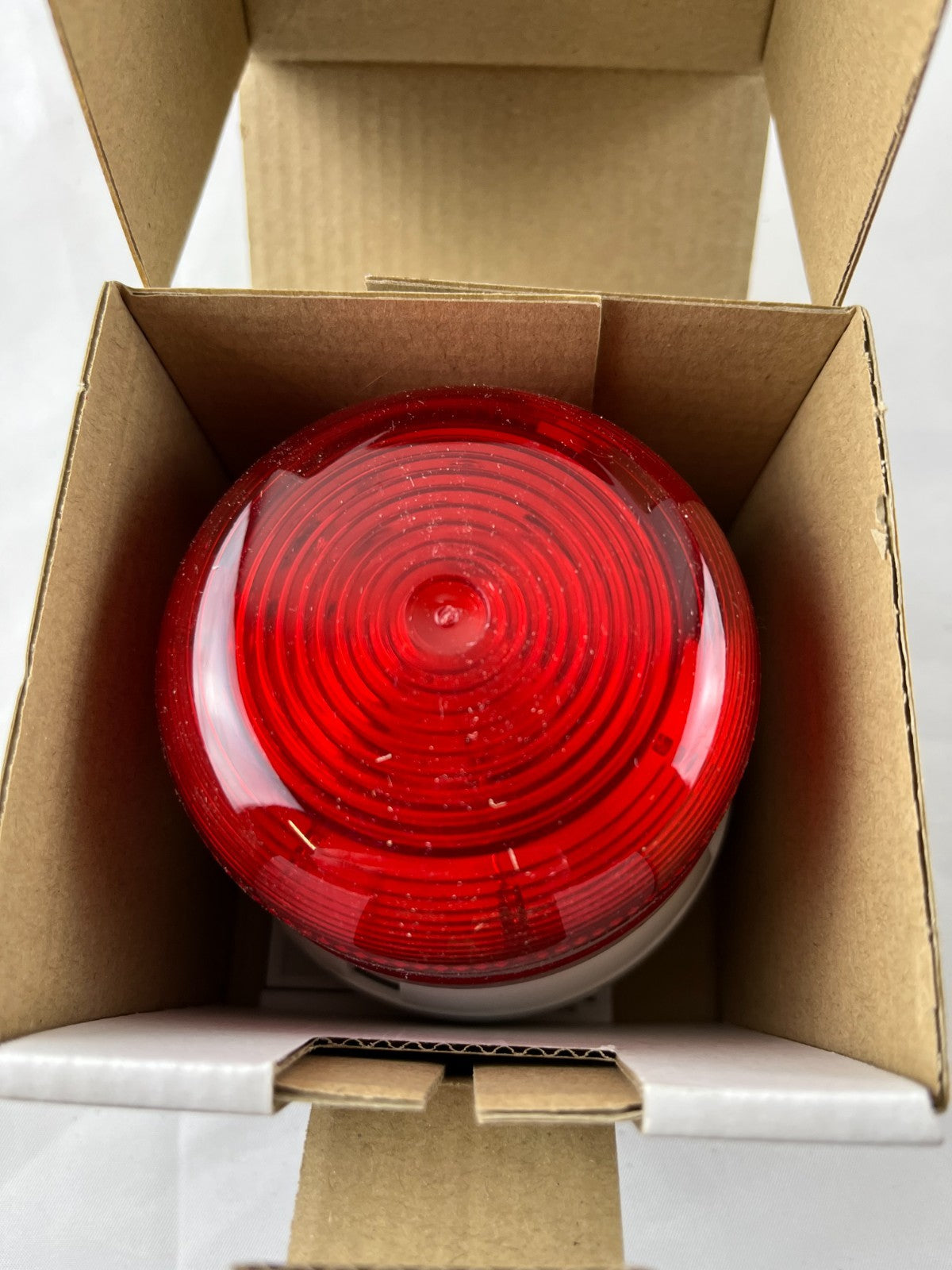 Klaxon QBS-0017 Red Xenon Beacon NEW 230V AC 3W IP65 Flashguard Warning Light UK