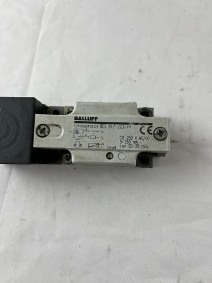 Balluff BES 517-223-P4 Unisensor Inductive Sensor 20-250V AC/DC 20-25mm Used