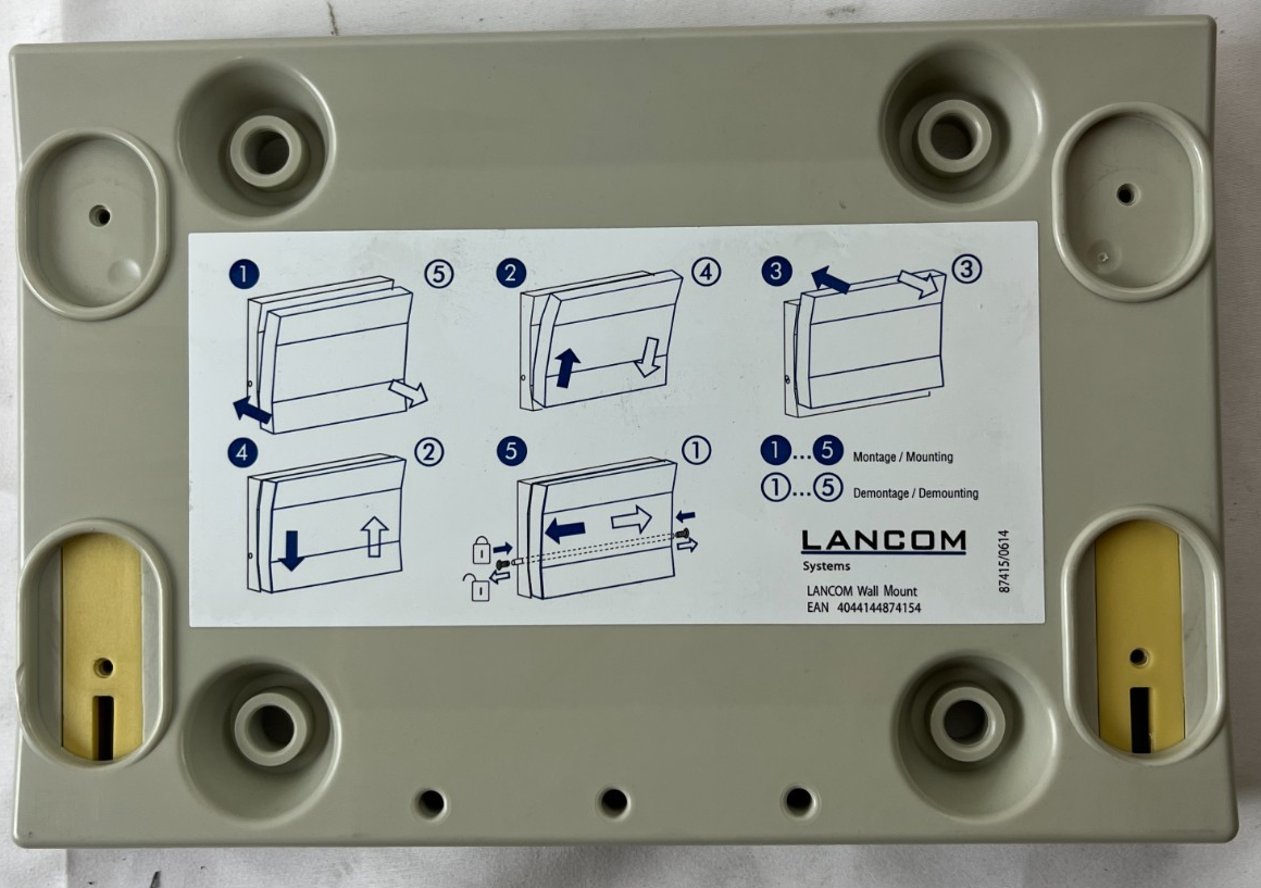 LANCOM Systems Wall Mount Mounting Plate Bracket DIN Rail Network Used Spare