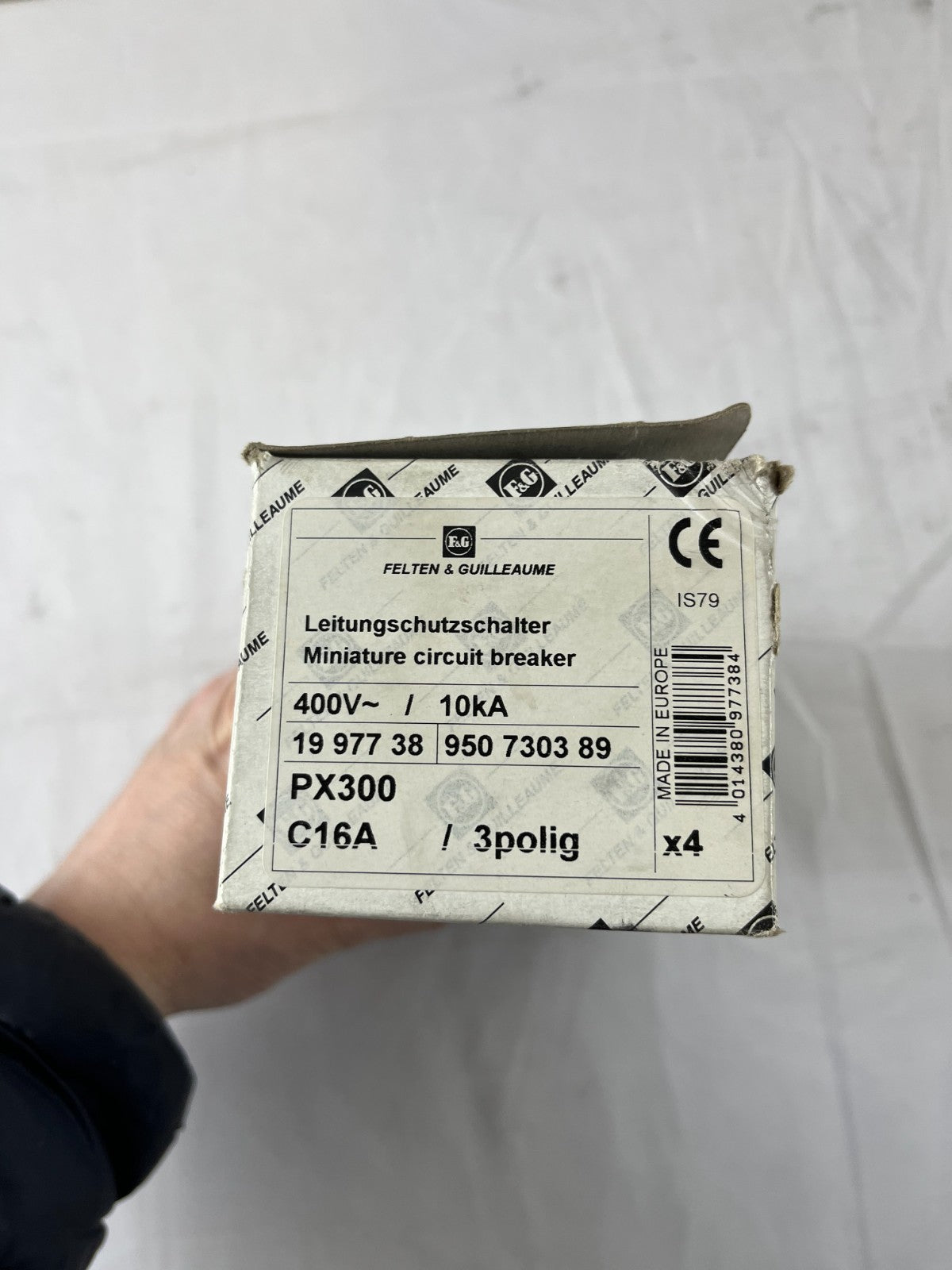 Felten & Guilleaume PX300 C16A 3‑Pole 400V 10kA Miniature Circuit Breaker Lot 2x