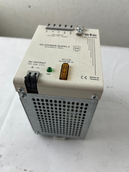 ELC ALE2402R DIN Rail Power Supply 24V DC 2.5A 230/400V AC Used Spare Unit