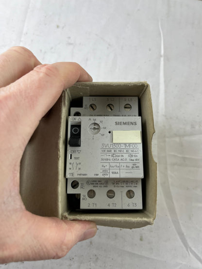 Siemens 3VU1300‑1MF00 Motor Protection Circuit Breaker 0.6–1A 3‑Pole 1NO+1NC New