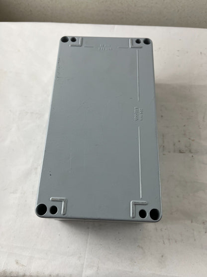 Industrial Enclosure 82x206mm Grey Junction Box Screw Lid  Spare Unit