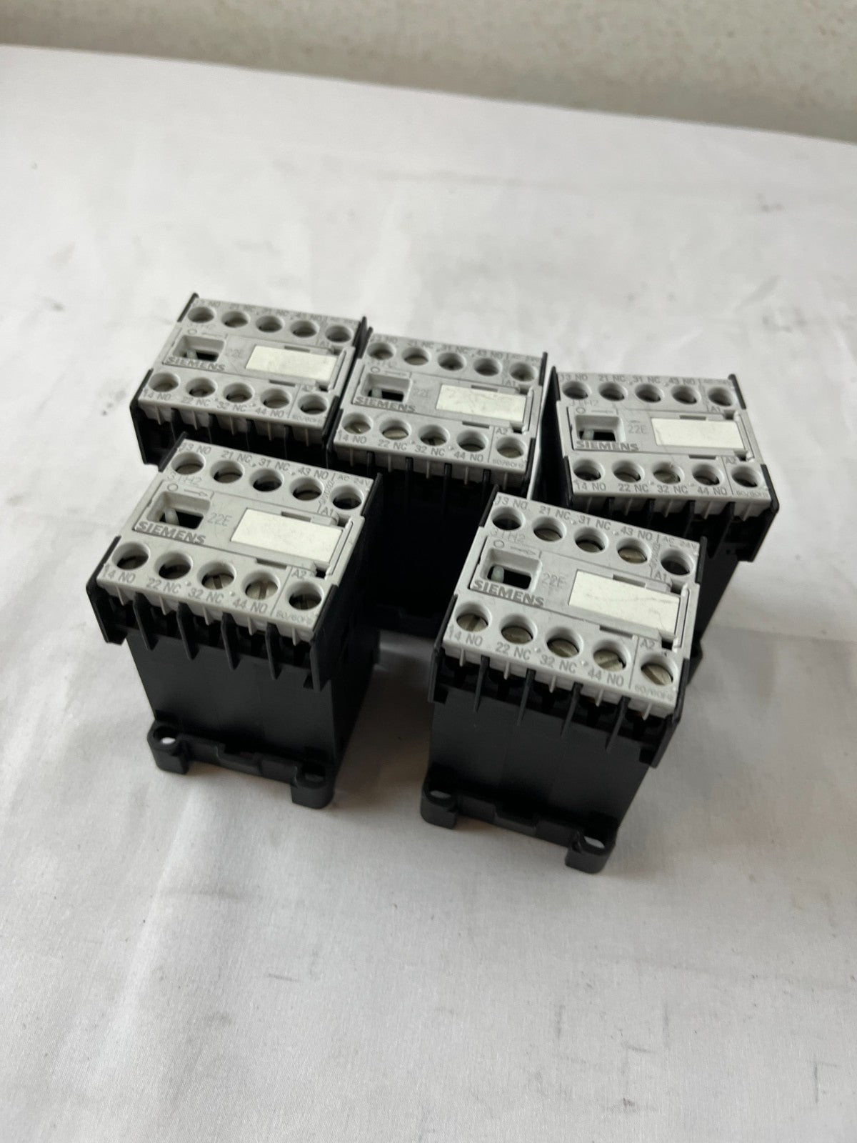 Siemens 3TH2022-0AC2 Contactor Relay 2NO+2NC Lot 5pcs Used Spare Units
